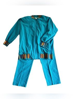 Vintage 1980s/90s Blair Boutique Windbreaker Suit Jogging Ladies Size L Retro